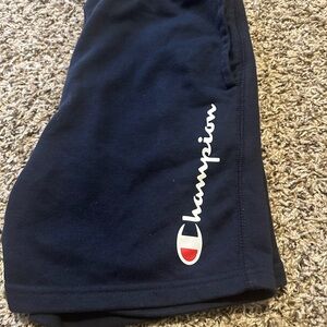 Champion Blue Athletic Shorts with Logo
